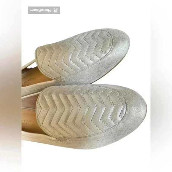 Talbots Ryan Quilted Metallic Loafers Size 8 1/2 - Picture 5 of 10